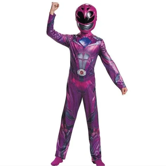 BRAND NEW KIDS PINK POWER RANGER COSTUME KIT - Picture 4 of 12